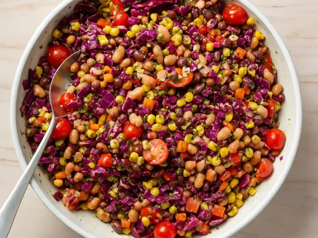 Dense Bean Salad – The Simple Secret to a Power-Packed Meal 3 Dense bean salad in rustic bowl