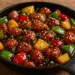 Sheet Pan Sticky Sweet and Sour Chicken