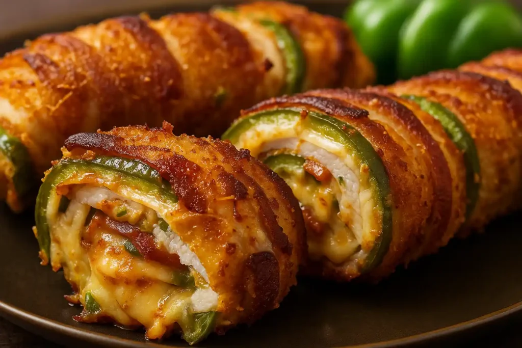 Smoky Cheesy Jalapeño Chicken Rolls